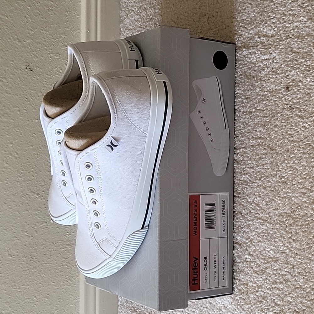 HURLEY LADIES CANVAS SLIP ON SHOES
